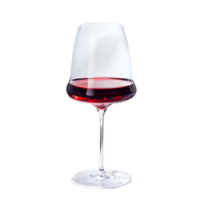 Unique 220ml Crystal Clear Stemless Wine Glasses  For Wedding Party Custom Logo Burgundy Glasses