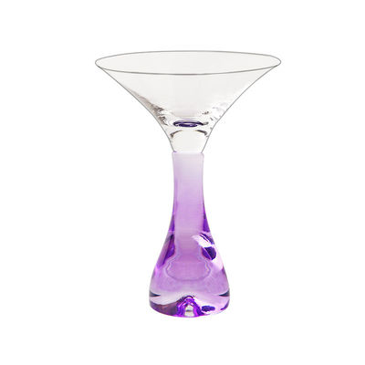 Custom 40ml  Crystal Clear Martini Glasses For Martini Mixing Cocktail Or Gin Set Of 4 With Stem