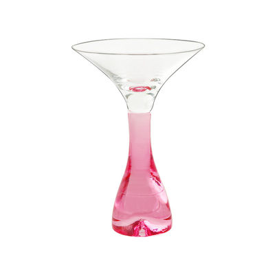 Custom 40ml  Crystal Clear Martini Glasses For Martini Mixing Cocktail Or Gin Set Of 4 With Stem