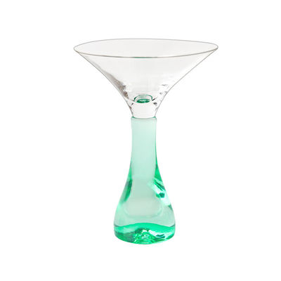 Custom 40ml  Crystal Clear Martini Glasses For Martini Mixing Cocktail Or Gin Set Of 4 With Stem