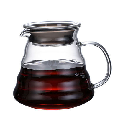 B2B 300ml Glass Pour Over Coffee Maker with Stainless Steel Filter&Wood Sleeve–Camping Brewing Pot
