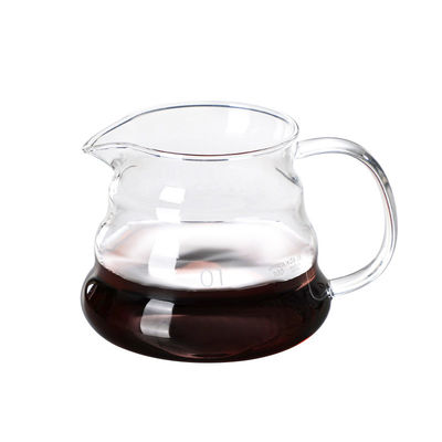 B2B 300ml Glass Pour Over Coffee Maker with Stainless Steel Filter&Wood Sleeve–Camping Brewing Pot