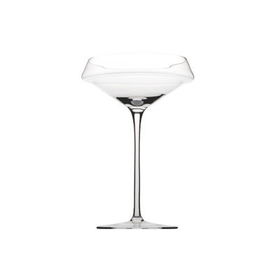 Custom 210ml Crystal Clear Trumpet Shaped Burgundy Wine Goblet for Weddings - Long Stem Design