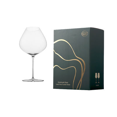 970ml Custom Logo Lead-Free Crystal Clear Bordeaux Wedding Goblets Stylish & Durable Wine Glasses