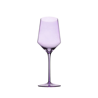 Bulk Custom Logo8- 12oz Lead-Free Crystal Rainbow Plated Weddings Wine Glasses Stylish & Durable