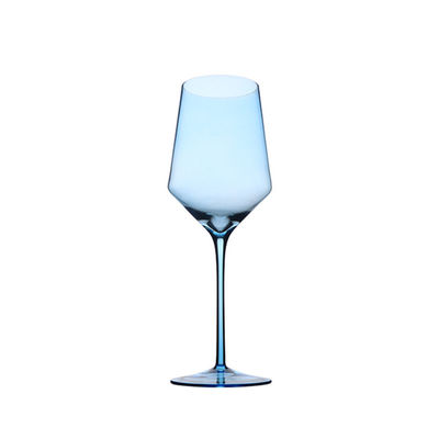 Bulk Custom Logo8- 12oz Lead-Free Crystal Rainbow Plated Weddings Wine Glasses Stylish & Durable