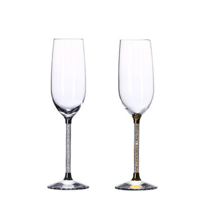 6-10OZ Bulk Crystal Champagne Flutes | Lead-Free Chip-Resistant Glassware for Hotels/Weddings