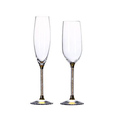6-10OZ Bulk Crystal Champagne Flutes | Lead-Free Chip-Resistant Glassware for Hotels/Weddings