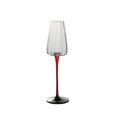 Hospitality Bulk Orders Custom Logo 6-10oz Crystal Flutes Lead-Free Chip-Resistant Glassware