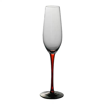 Hospitality Bulk Orders Custom Logo 6-10oz Crystal Flutes Lead-Free Chip-Resistant Glassware