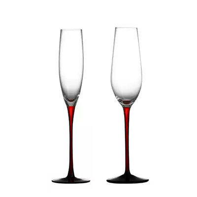 B2B Wholesale:Bulk Hotel Glassware: Custom 6-10oz Chip-Resist Crystal Flutes - Lead-Free, Durable