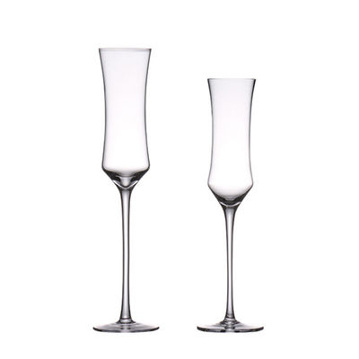 Custom B2B 6-10oz Crystal Flutes | Commercial Hospitality Glassware Lead-Free, Impact-Resistant