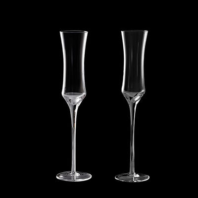 Custom B2B 6-10oz Crystal Flutes | Commercial Hospitality Glassware Lead-Free, Impact-Resistant