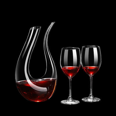 Wholesale Bulk Hand-Blown Lead-Free Crystal Wine Decanter & Aerator | 1400ml Carafe for Distributors