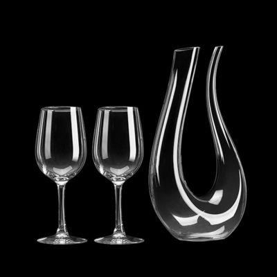 Wholesale Bulk Hand-Blown Lead-Free Crystal Wine Decanter & Aerator | 1400ml Carafe for Distributors