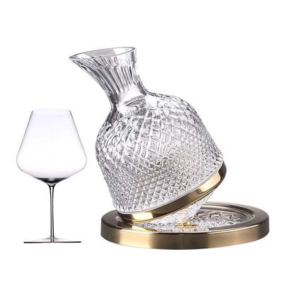Wholesale Bulk Artisan-Crafted Lead-Free Crystal Wine Decanter & Aerator | 750mL Distributor Carafe