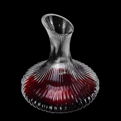 Bulk Wholesale Handcrafted Lead-Free Crystal Wine Decanter Aerator | 1500mL Distributor-Ready Carafe