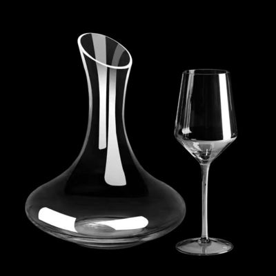 Bulk Wholesale Handcrafted Lead-Free Crystal Wine Decanter Aerator | 1500mL Distributor-Ready Carafe