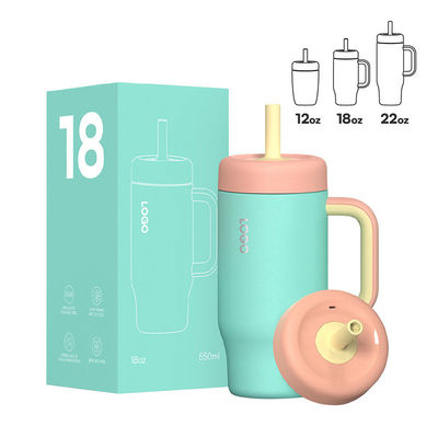 Bulk Custom Stainless Steel Insulated Bottles|18-64oz Vacuum with Straw/Handle|BPA-Free FDA Approved