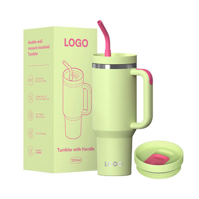 Wholesale Custom 40oz Stainless Steel Vacuum Bottles w/Handle | FDA-Approved, BPA-Free, Heavy-Duty