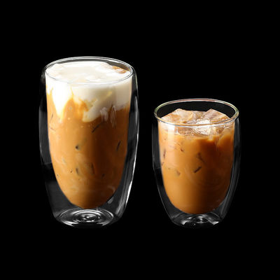 Custom 12oz Double Layer Coffee Mugs|Bulk Order BPA-Free Heatproof Glass Cups|Corporate Promotional Gifts