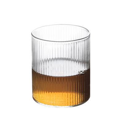 B2B Custom 12oz Textured Glass Mugs | Bulk FDA-Certified Heat-Resistant Coffee Cups