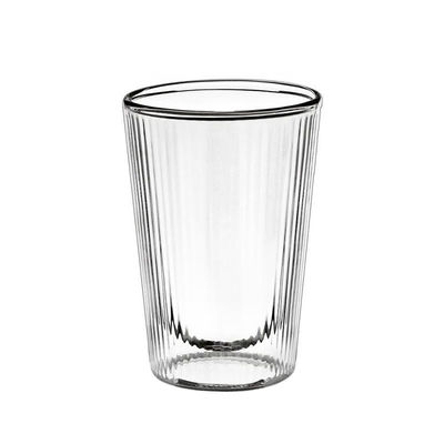B2B Custom 12oz Textured Glass Mugs | Bulk FDA-Certified Heat-Resistant Coffee Cups