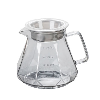B2B Custom 400ml Glass Coffee Brewer with Stainless Steel Filter & Glass Handle|For Cafes & Catering