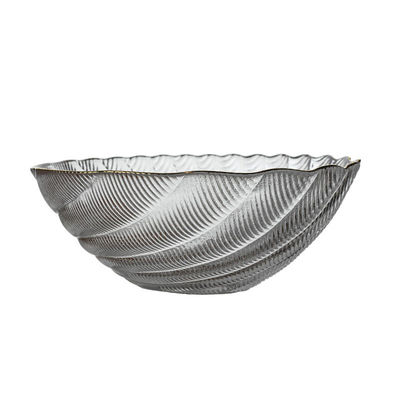 Gold-Edged Textured Glass Plates | Bulk Wholesale | OEM Service | Wedding/Hotel Supply | Fast Fulfillment