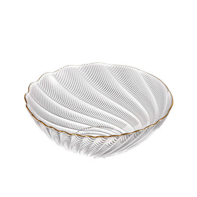 Gold-Edged Textured Glass Plates | Bulk Wholesale | OEM Service | Wedding/Hotel Supply | Fast Fulfillment