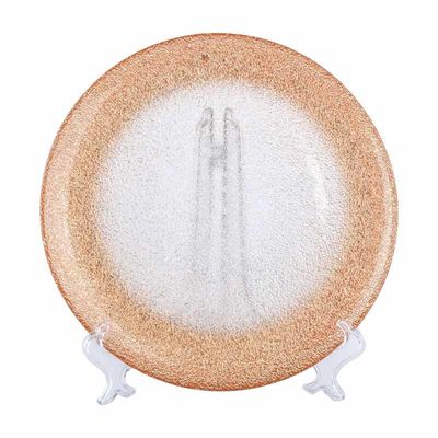 Gold-Edged Textured Glass Plates | Bulk Wholesale | OEM Service | Wedding/Hotel Supply | Fast Fulfillment