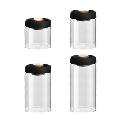 Clear Glass Food Jars with Plastic Lids|Airtight Seal| Wholesale Bulk|Food-Grad |Custom Logo Print