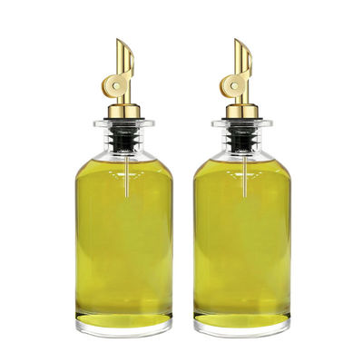 B2B Premium 500ml Glass Oil & Vinegar Dispenser Set | Non-Drip Stainless Spouts | Elegant UV-Shield Design
