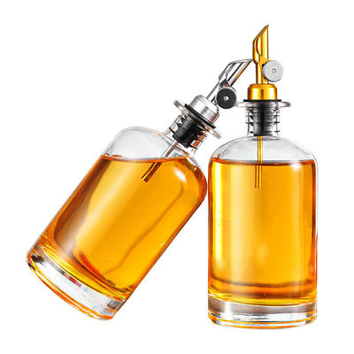 B2B Premium 500ml Glass Oil & Vinegar Dispenser Set | Non-Drip Stainless Spouts | Elegant UV-Shield Design