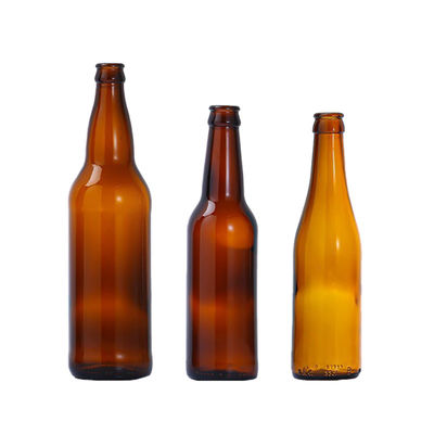 Custom Glass Beer Bottles For Breweries With Caps Bulk Orders Leak-Proof & Durable Design&OEM Logos