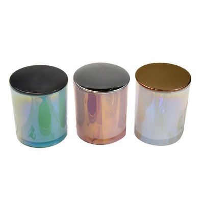 Commercial Electroplated Glass Candle Jars