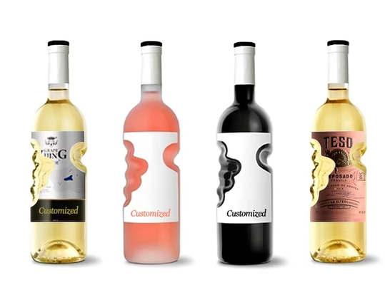 750ml Red Wine Bottles - Wholesale Price, Frosted/Transparent Options, Suitable for B2B Bulk Orders
