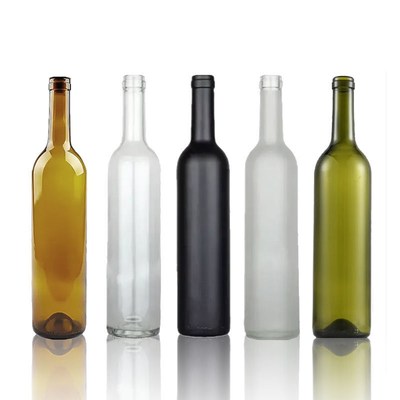Burgundy Red Wine Bottles Standard 750ml Lead-Free Glass Gift Box Available Direct Supply from Wineries