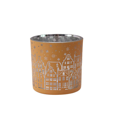 Bulk Electroplated Christmas Candle Jars: B2B Supply, Custom Logo, Durable for Candle Makers & Retailers