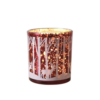 B2B Electroplated Christmas Candle Jars: Bulk Order, Custom Design, Shatter-Resistant for Candle Brands