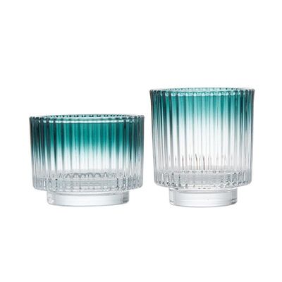 B2B Christmas-Themed Glass Candle Jars – Ribbed Design, Bulk Order for Candle Brands/Contract Makers