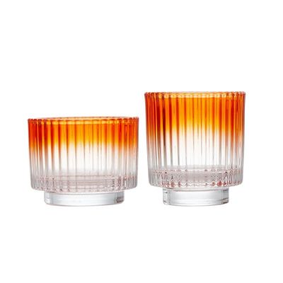 B2B Christmas-Themed Glass Candle Jars – Ribbed Design, Bulk Order for Candle Brands/Contract Makers