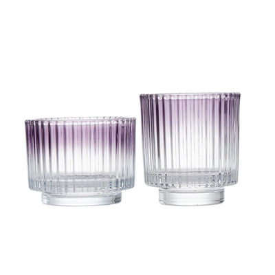 B2B Christmas-Themed Glass Candle Jars – Ribbed Design, Bulk Order for Candle Brands/Contract Makers