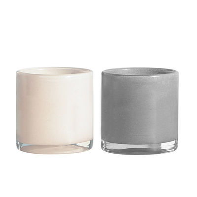 Christmas Glass Candle Jars Round