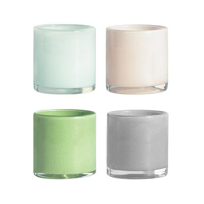 Christmas Glass Candle Jars Round