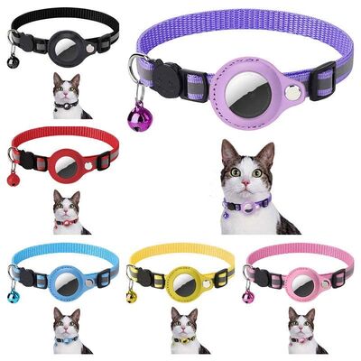 Custom Airtag Compatible Cat Collar | Wholesale Pet Safety Collar | Waterproof Airtag Bell