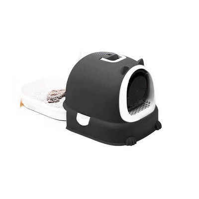 OEM Enclosed Cat Litter Box with Drawer, Odor Control & Anti-Tracking Design | Durable Pet Toilet