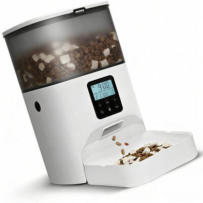 Smart Automatic Cat Feeder Anti-Jam BPA-Free Low Food Alert Bulk Wholesale Pet Feeder For EU US Market