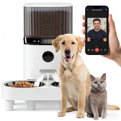Smart Pet Feeder with Camera, WiFi Remote Control, Timed Meal, Voice Record, OEM ODM Bulk Supply