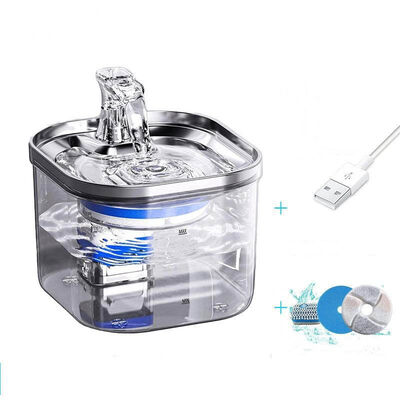 Smart Pet Water Fountain Bulk Wholesale Stainless Steel Filtered Ultra Quiet Large Capacity BPA Free